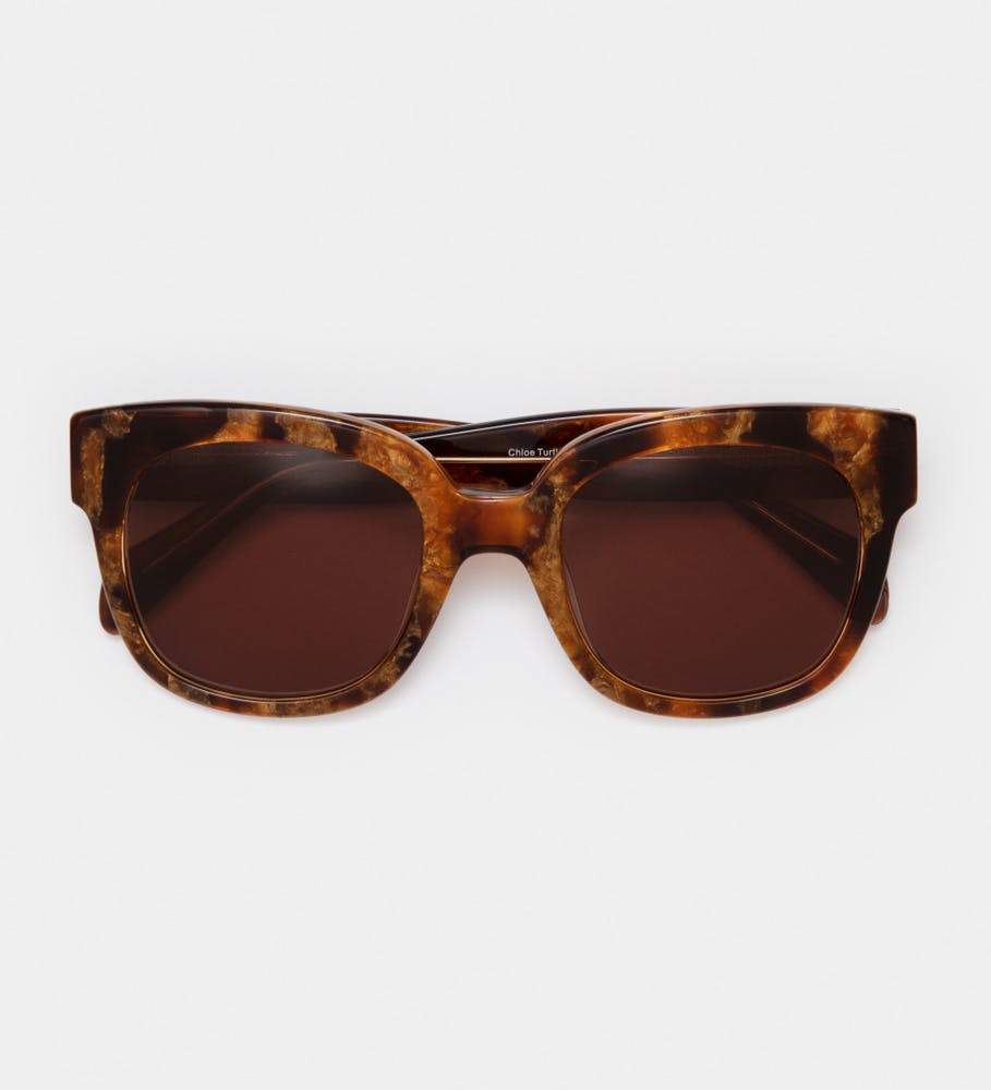 Chloe Turtle Brown Sunglasses