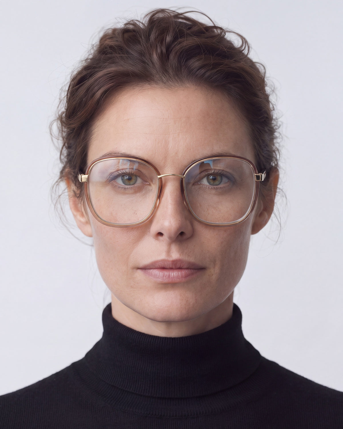 Celine Honey Havana Readers, worn