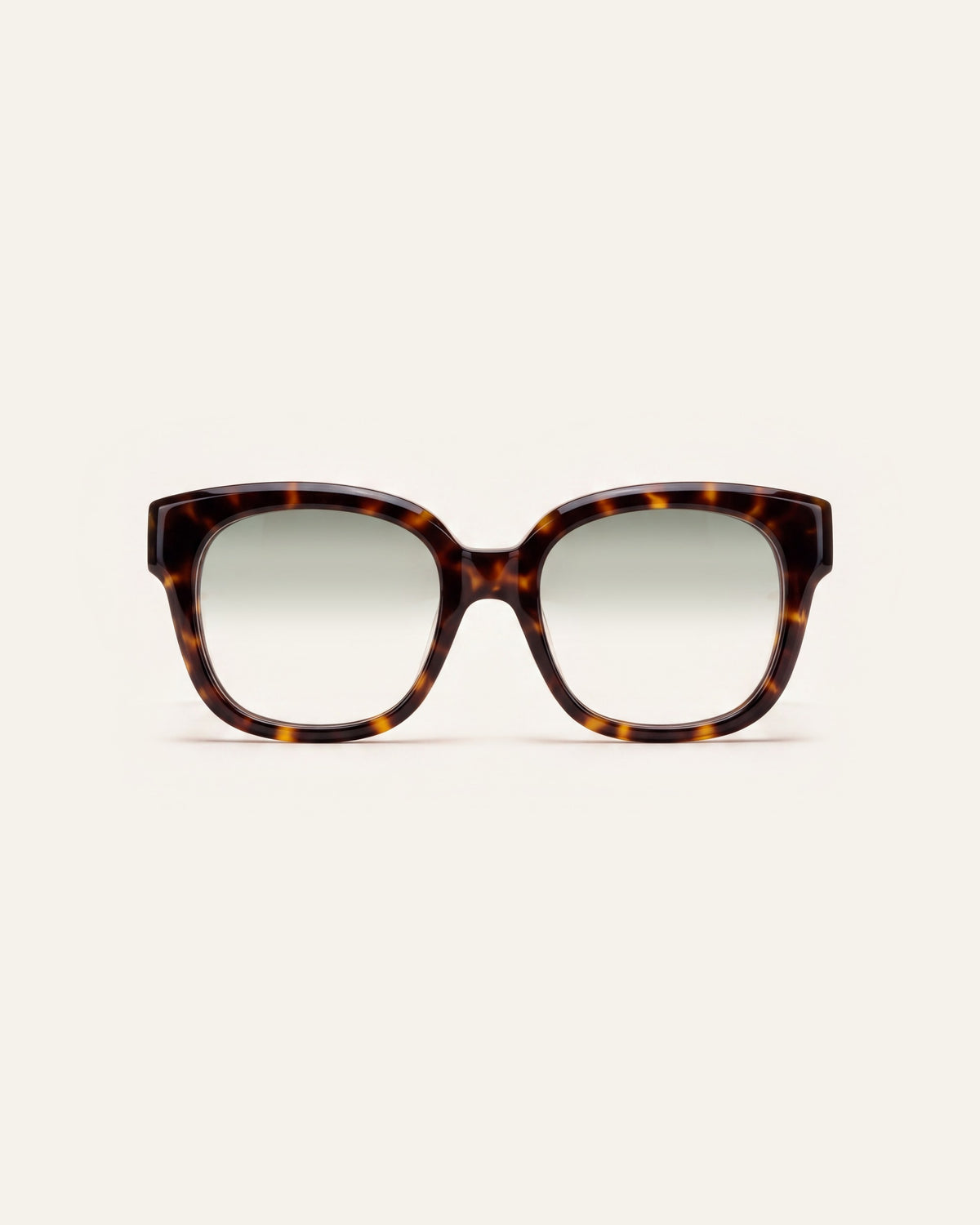 Chloe in tortoiseshell, front, Sage lenses