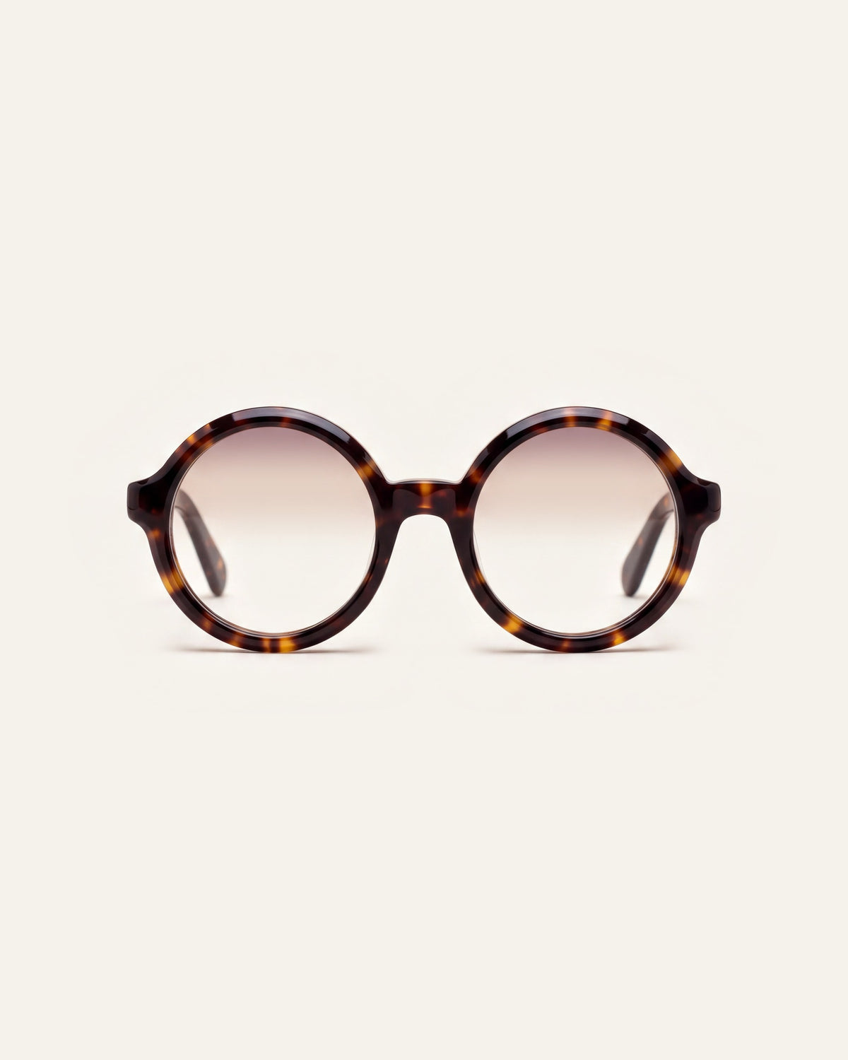 Rakel in tortoiseshell, front, Heather lenses