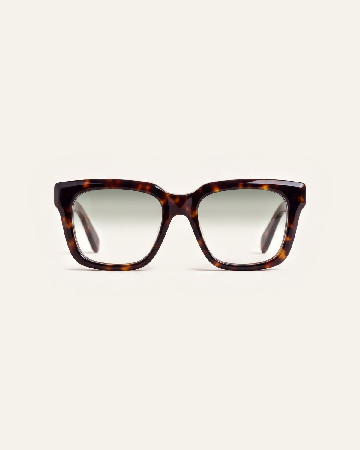 Therese in tortoiseshell, front, Sage lenses