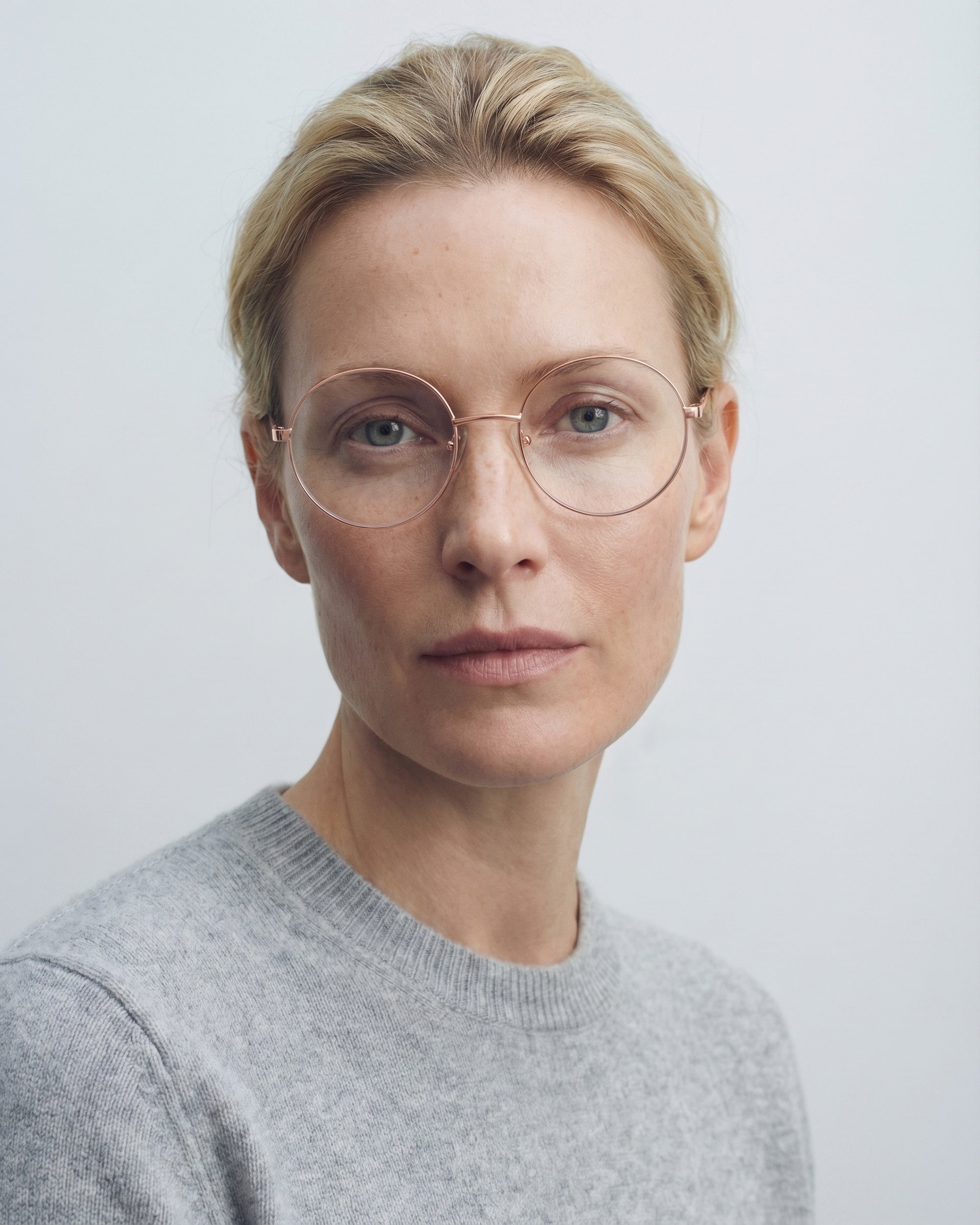 Grace Rose Gold Readers - Model